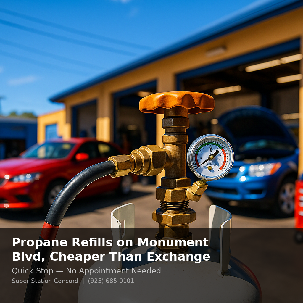 Propane Refills on Monument Blvd, Cheaper Than Exchange